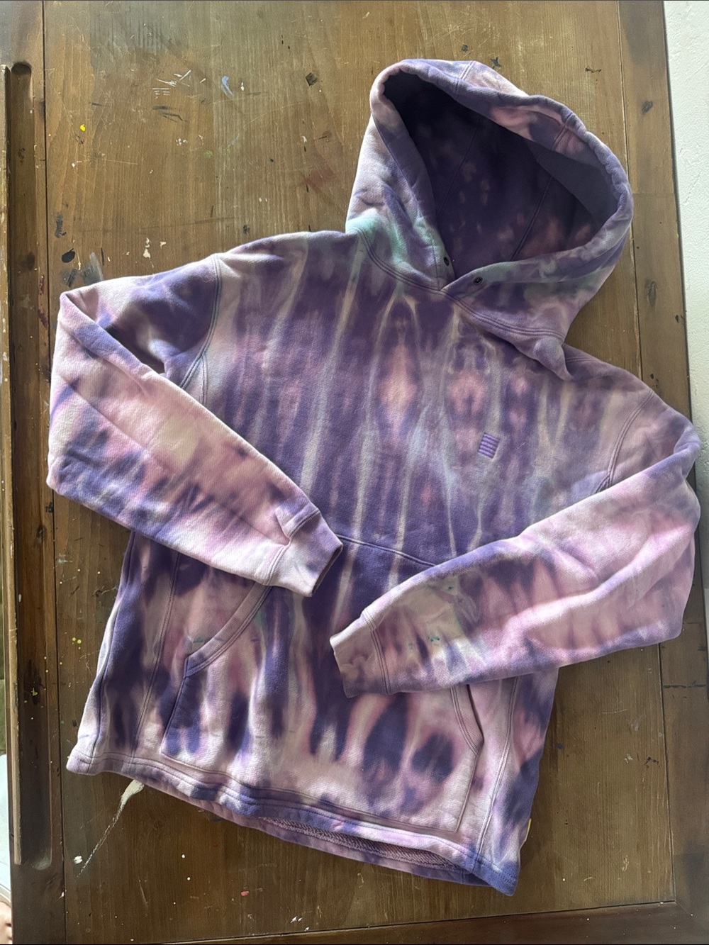 Yellow Label Co Tie-Dye Purple Hoodie
